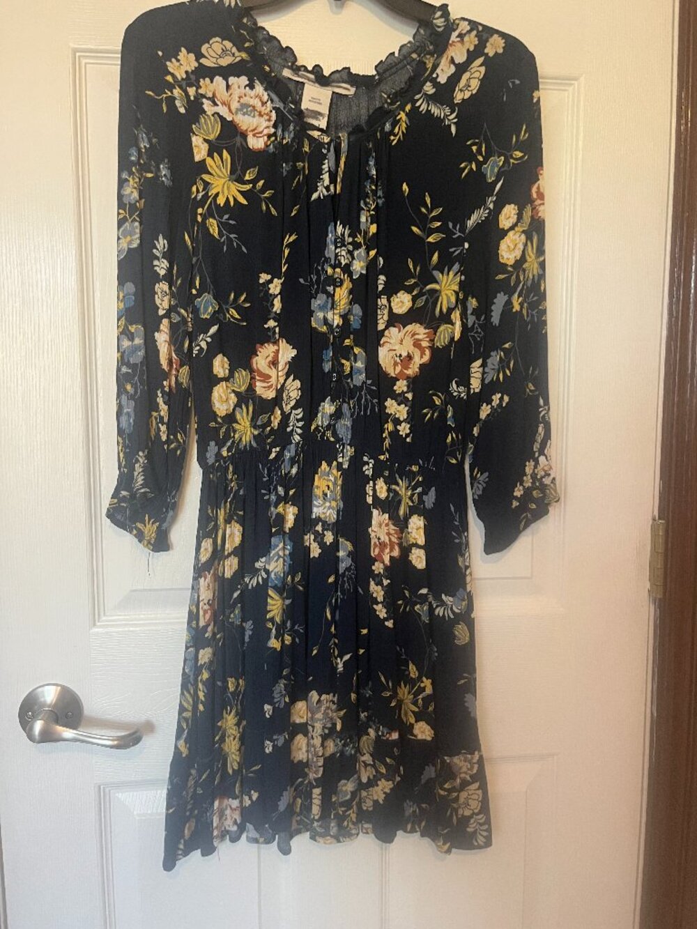 Blue floral dress